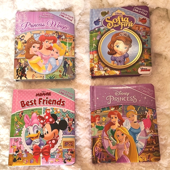 Disney Little First Look and Find 4 Board Book Set for Toddlers - Picture 4 of 14
